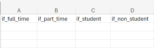 CSV IF Placeholders