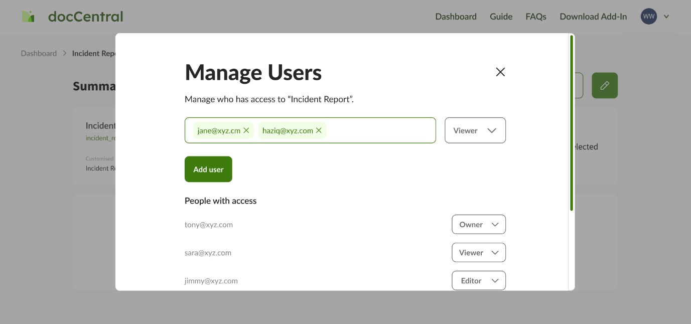 Manage Users