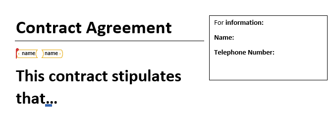 Word locally - unsupported component - put placeholder outside