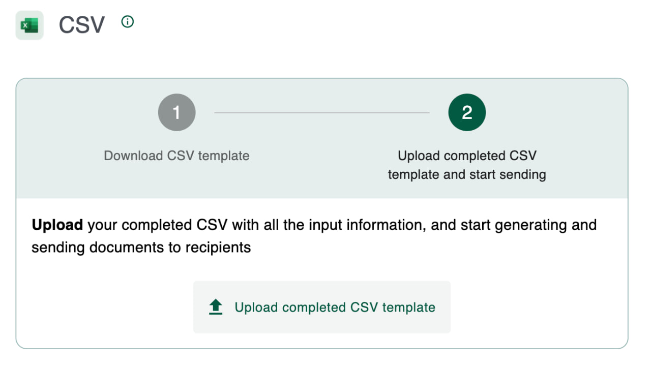 Upload CSV