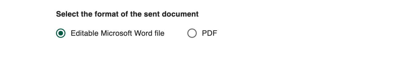 Customise email format