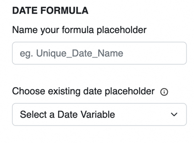 Date Formula Placeholder