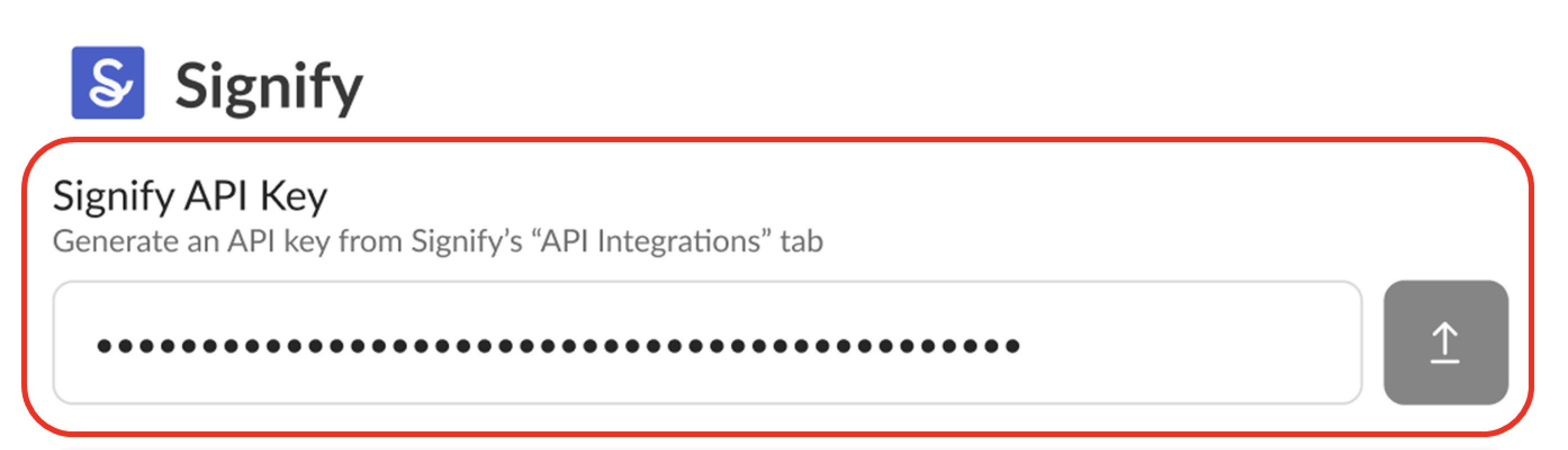 Paste Signify Key